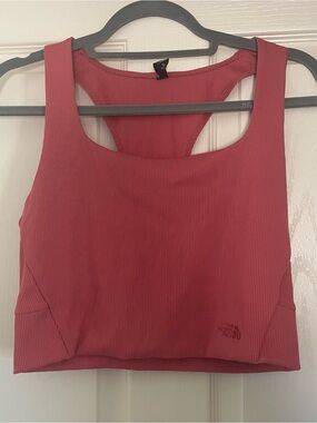 The North Face Dusty Rose Ribbed Racerback Sports Bra